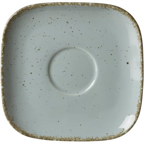 Ritzenhoff & Breker Kaffeeuntertasse Casa, 13 x 13 cm, Unterteller im Vintage-Look, Mix & Match-Geschirr, Spülmaschinenfest & Mikrowellengeeignet, Porzellan, Blau