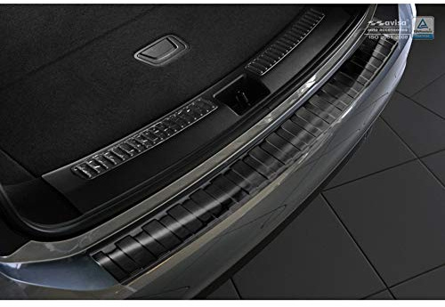 Avisa Edelstahl Heckstoßstangenschutz passgenau | kompatibel mit Opel Insignia B Sportstourer 2017- & FL 2020- - Schwarz