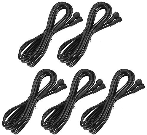 GEYUEYA Home - Cavo di prolunga a 5 pin per luci da terrazza, cavo di prolunga da 3 m a 5 pin, per luci LED da esterni che cambiano colore, RGBW (RGB+bianco caldo), confezione da 5