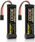 POVWAY 8,4 V 3000 mAh RC NiMH-Akku mit TR-Stecker für RC Auto, LOSI associated HPI Kyosho Tamiya Hobby – 2 Stück