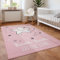 SIMPEX KinderTeppich, Sterne-Design, Teppich Rosa, 80 x 120 cm, Teppich für Kinder, Teppich Kinderzimmer