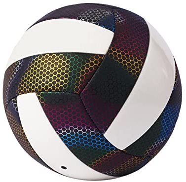 Volleyball, langlebiger leuchtender Volleyball, holografisch leuchtender reflektierender Volleyball, im Dunkeln leuchtender Outdoor-Trainingsvolleyball, leuchtende Volleyballs für Kinder, Jugendliche,