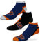 FBF - NFL Flash No Show Knöchelsocken für Damen und Herren – 3er-Pack, Chicago Bears, Large