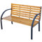 AKTIVE Bank, Steel+Wood, Schwarz, Holz, Estandar