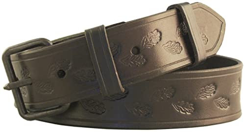 em-naturreich Gürtel für Jäger mit kleinen Eichenlaub Motiv -120 cm