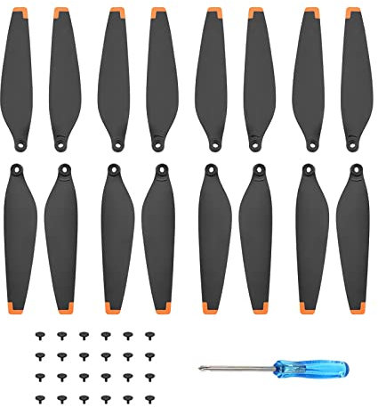 Mini 3 Pro Propeller, 16 Pcs DJI Mini 3 Pro Propeller Ersatzklingen, DJI Mini 3 Pro Drohne Zubehör, Ersatzpropeller, geringes Gewicht, geräuscharm, stabiles Flugdrohnenzubehör