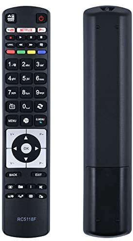 TCNOUMT Replacement for RC5118F Hitachi Remote Control fit for Hitachi Smart LCD LED TV Sub Polaroid Finlux Televison 24HB11J65U 32HB16J61U 32HB16J61UA 32HB16J61UB 32HB16T61U