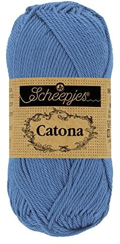 Scheepjes - Scheepjes Catona 261 Capri Blue Yarn - 10x50g