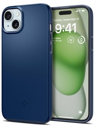 Spigen iPhone 15 Plus Hülle Thin Fit -Navy Blue