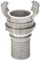 Raccord symétrique alu DN50,cannelé Ø50