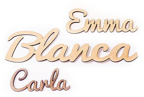 Olesea Nombres De Madera personalizados- Decoracion Habitacion- Carrera De Letras-Letras De Madera-Decoracion Pared-Regalos Comunion Niña-Regalo Niño-Bautizo Baby Shower-Letras De Madera Para Pared