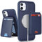SailorTech for iPhone 12 Mini case with Credit Card Holder mag Safe, for iPhone 12 Mini Phone Leather Case Wallet for Women Compatible mag Safe Wallet Detachable 2-in-1 for Men-Blue