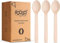 FOOGO Green Set di 150 Cucchiai Monouso in Legno e Bambù, Certificate FSC®, 16 cm, Compostabili e Biodegradabili, Posate Usa e Getta per Feste, Picnic e Aperitivi, Cucchiai in Bambù