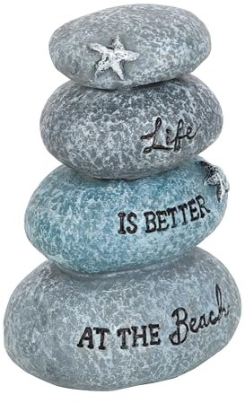 Something Different Wholesale Seaside-Themed Beach Resin Stone Ornament - Coastal Living Decoration for a Better Beach Life
