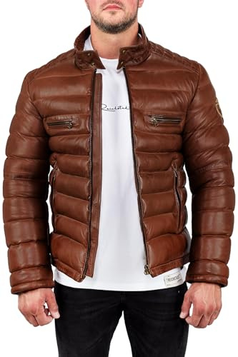 Reichstadt Herren Lederjacke Biker oder Bomber Elegant & Robust | Echtleder oder Kunstleder, Pilotenstil, hochwertig verarbeitet, langlebig, bequem, für Freizeit, Alltag und Business