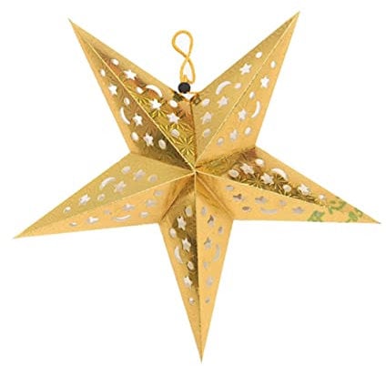 OSALADI 8st Papier Lampions Weihnachtsschmuck Außen Stern Papierlaterne Sterne Led Außenstern Mit Beleuchtung Papier Faltsterne Fensterdeko Stern Hochzeit 3d Hängendes Papier