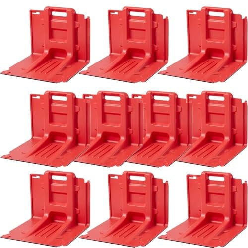 XZLZMYP ABS Flood Prevention Barriers L Type Flood Protection Board Detachable And Combinable Water Barrier for Underground Garage Water Barrier for Water Barriers Flooding Outdoor,10PCS