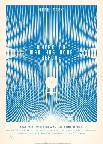 Displate - Poster aus Metal - WALL ART - Star Trek - Tos Episodes Posters Where No Man Has Gone - Größe L - 67,5x48cm Matt