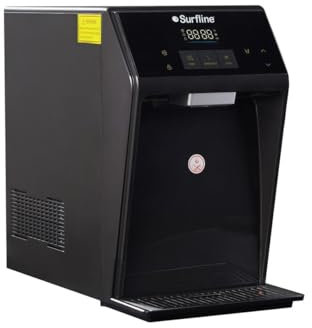 Vente-unique-Fuente de Agua purificante compacta - Agua fría/Caliente - Negro - WATERIA