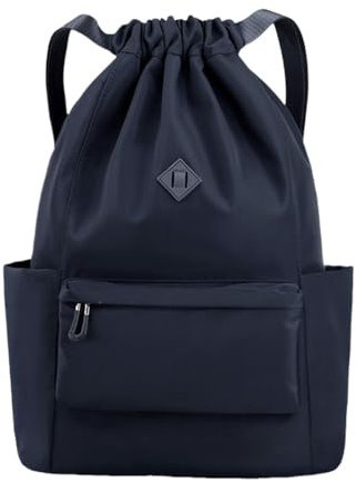 FAVORTALK Turnbeutel Rucksack Damen Gym Bag Men Turnbeutel Fußballtasche Rucksack mit Kordelzug Verstellbar Tunnelzug Gymsack Wasserfest Sporttasche für Herren Damen Kinder Jugend,B03916