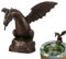 Fontana da giardino a forma di drago, fontana per statua da giardino, scultura con fontana d'acqua | Scultura creativa di precisione con drago che l'acqua, statue di paesaggio acquatico in