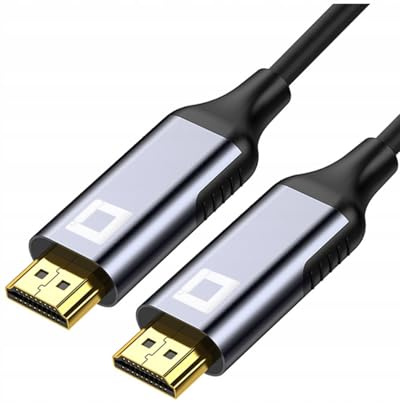 Co2 HDMI auf HDMI 2.1 8K/60Hz, 4K/120Hz, 2K/240Hz, Full HD, Dynamic HDR eARC VRR QMS ALLM DSC 3D QFT ARC Ethernet FreeSync G-Sync, Plug & Play, 48 Gbit/s, Bidirektional, Aluminium Space Gray (1m)