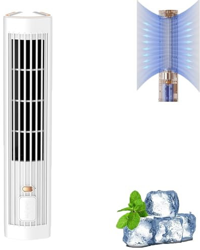 Coldeez Cooling Ace 5.0, Libiyi Cooling Ace with 3 Speeds, Coldeez Cooling Ace Air Conditioner, Portable Air Conditioner Cooling Fan Quiet with 3 Speeds (White)