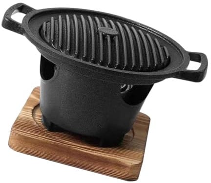 CIYODO Barbecue Intérieur Petit Format Four Non Adhérent Accessoires Barbecue Pour Cuisson Maison Compacte Facile à Nettoyer Et Économiseur Espace