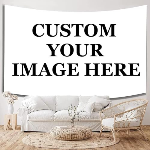 ANAZOZ Personalisierte Wandteppich, Wandbehang fotodruck Wandteppiche für Wohnzimmer, Hintergrund aus Polyester