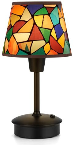 Small Cordless Table Lamps for Restaurant Dinner Dining, 5200mAh Rechargeable Battery Operated Lamps, Brightness Dimmable, Night Bedside Touch Light, Living Room Side Kitchen Outdoor Table Light