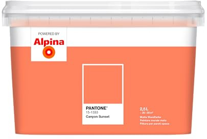Alpina PANTONE Canyon Sunset – Wandfarbe im PANTONE-Farbton – 2,5 Liter