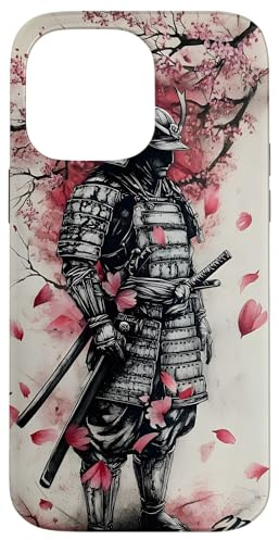 Samurai Kirschblüte Japan Hülle für iPhone 14 Pro Max