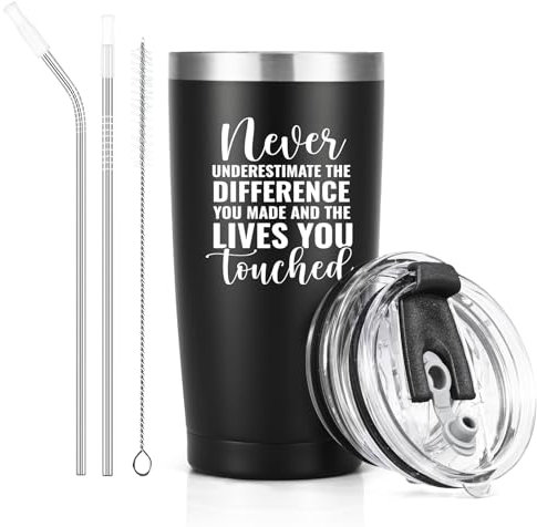 Livole End of The Year Gifts for Teacher Men, Thankyou Presents for Teachers Male, Him, Assistant, Tutor, Nurse, Best Teacher Gift from Student, Appreciation Gift, 20oz Insulated Wine Tumbler Mug