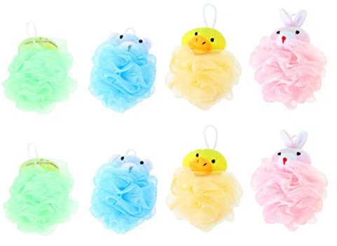 Ipetboom 8 Pièces Boules De Douche Pour Garçon Fille Outils De Lavage Du Corps Design Dessin Animé