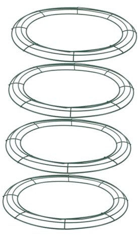 HIAKDOFT 4stücke Ovaler Kranzrahmen Aus Metall Ostereiförmiger Drahtkranzrahmen DIY-blumenarrangement Für Hochzeit Valentinstag Party-Dekorationen Einfach Aufhängbar Für Innen Und