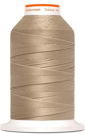 Gütermann Nähgarn Outdoor 400m UV-Beständig Farbecht Witterungsbeständig Nähprojekte Nähen Nähzubehör (3010 - beige)