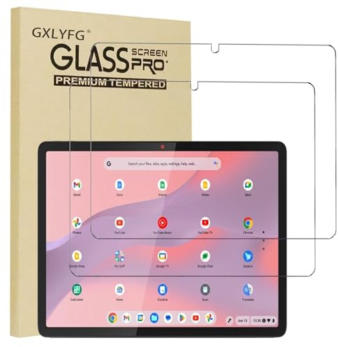 2 Pack Tempered Glass Screen Protectors Compatible with Lenovo Chromebook Duet Gen 9, 11 inch Full Coverage,Anti Scratch, Bubble Free, 9H Hardness