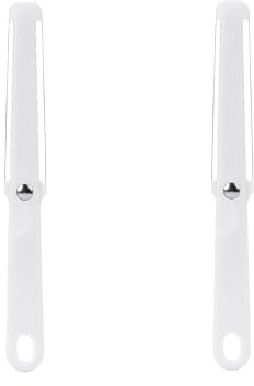 2 Pack Cheese Slicers, White PP Cheese Wire Cutters for Hard & Semi-Hard Cheese, Butter Curler & Multi-Purpose Kitchen Slicer, Durable Wire Cheese Cutter for Block Cheese