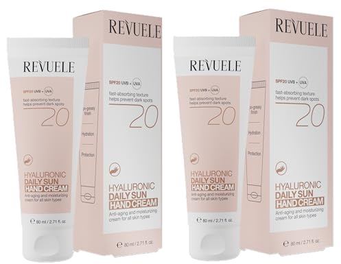 2er Pack Handcreme REVUELE Rev Aloe Daily Sun SPF20, 2x 80ml