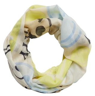 s.Oliver Loop-Schal mit S.W.-Smiley®-Print