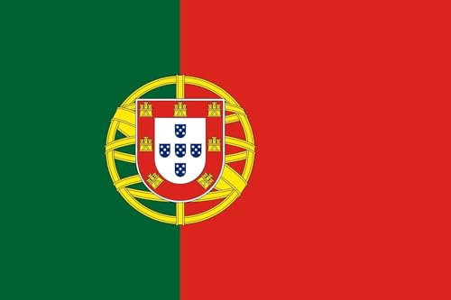 Flagge Großformat 250 x 150 cm wetterfest Fahne in 16 verschiedenen Ausführungen mit Ösen Farbe Portugal