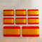 All3DStickers Autocollant Espagne 3D Résine 8X Autocollants Drapeau Espagne Adhésif Relief