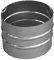 Manicotto maschio/maschio in acciaio inox per canne fumarie (DN 150)