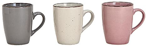 Wurm - Becher unifarbig aus Keramik Bunt 3-Fach, (B/H/T) 11x10x8cm 300ml