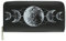 Ro Rox Nyx Alternative Gotisch Geldbörse mit Mond Phase-Print in Schwarz aus Kunstleder