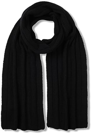 FALKE Unisex Scarf in Rib Schal schnelltrocknend warm atmungsaktives klimaregulierendes Kaschmir 1 Stück | aus reinem Kaschmir