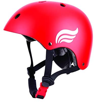 Hape Schutzhelm für Kinder, geeignet Für Laufräder und Fahrräder, rot und Fahrräder, rot