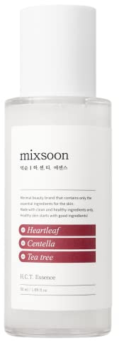mixsoon H.C.T. Essence 1,69 fl oz (50 ml) | Gesichtsmoisturizer, hautgereizte Haut | Heartleaf, Centella Asiatica, Teatree