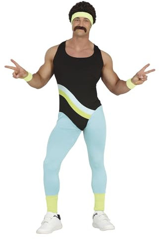 Fiestas GUiRCA 80er Aerobic Trainer Kostüm für Herren