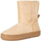 Amazon Essentials Stivale in shearling Donna, Beige Micro Scamosciato, 35 EU